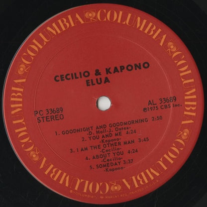 Cecilio & Kapono / セシリオ・アンド・カポーノ / Elua (PC 33689)