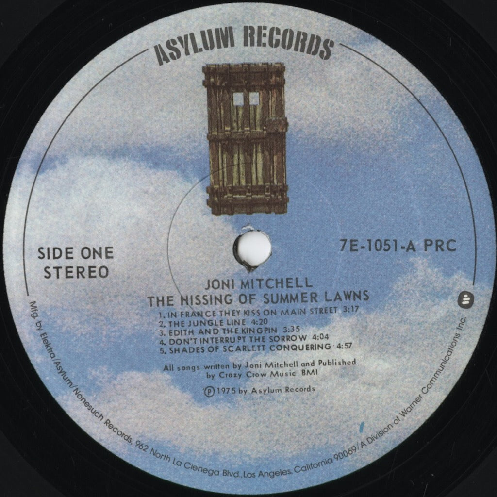 Joni Mitchell - The Hissing Of Summer Lawns (7E-1051) 1975 US Asylum|中古LP