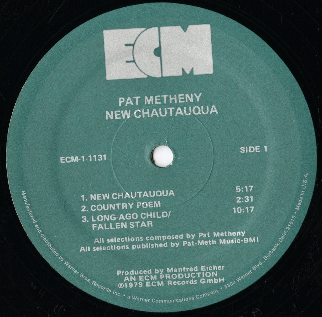 Pat Metheny / パット・メセニー / New Chautauqua (ECM-1-1131)