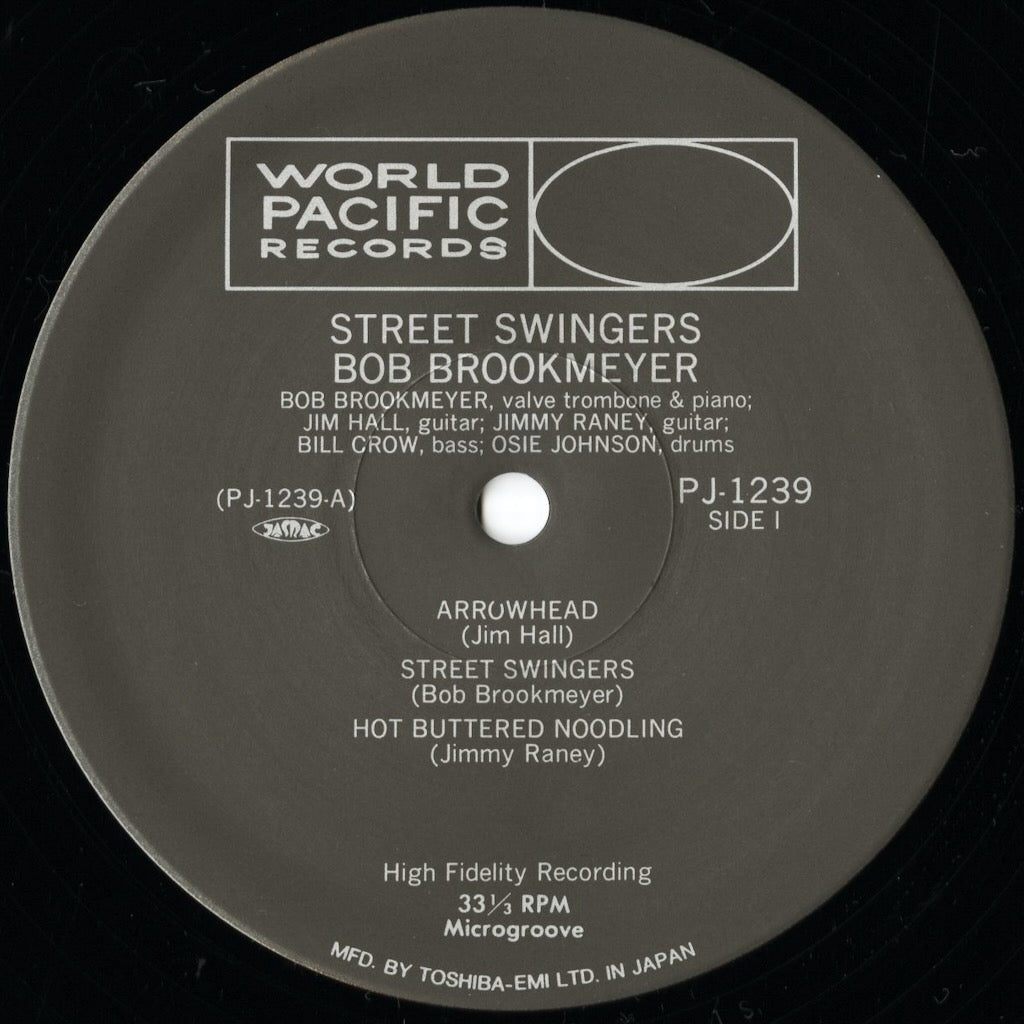 Bob Brookmeyer - Jim Hall - jimmy Raney / ボブ・ブルックマイヤー / The Street Swingers (PJ-1239)