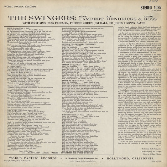Lambert, Hendricks & Ross / ランバート・ヘンドリックス・アンド・ロス / The Swingers! (STEREO 1025)