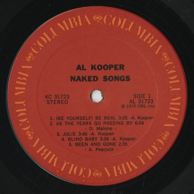 Al Kooper / アル・クーパー / Naked Songs (KC 31723)