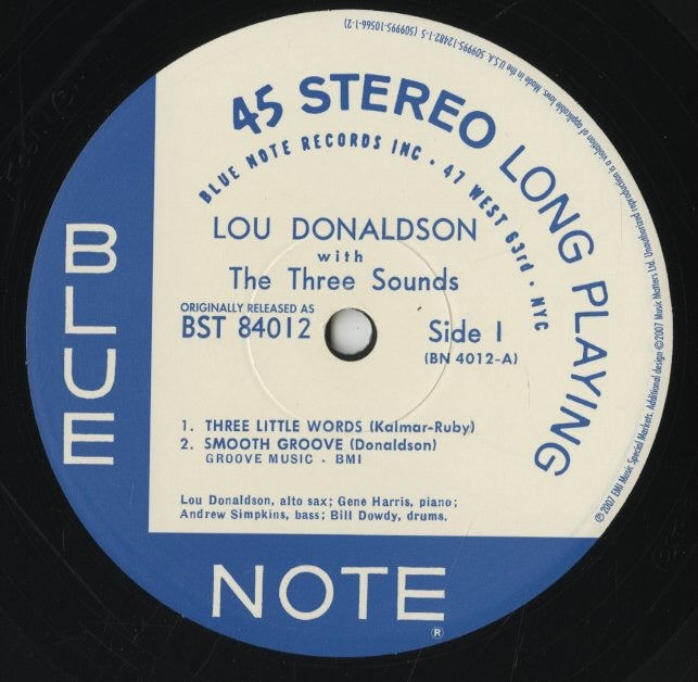 Lou Donaldson / ルー・ドナルドソン / LD+3 -180g (ST-84012) 2008 US Blue Note - Music Matters 2LP