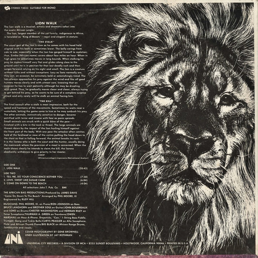 Big Black - Lion Walk (73033) LP 1968 US Uni|中古LP