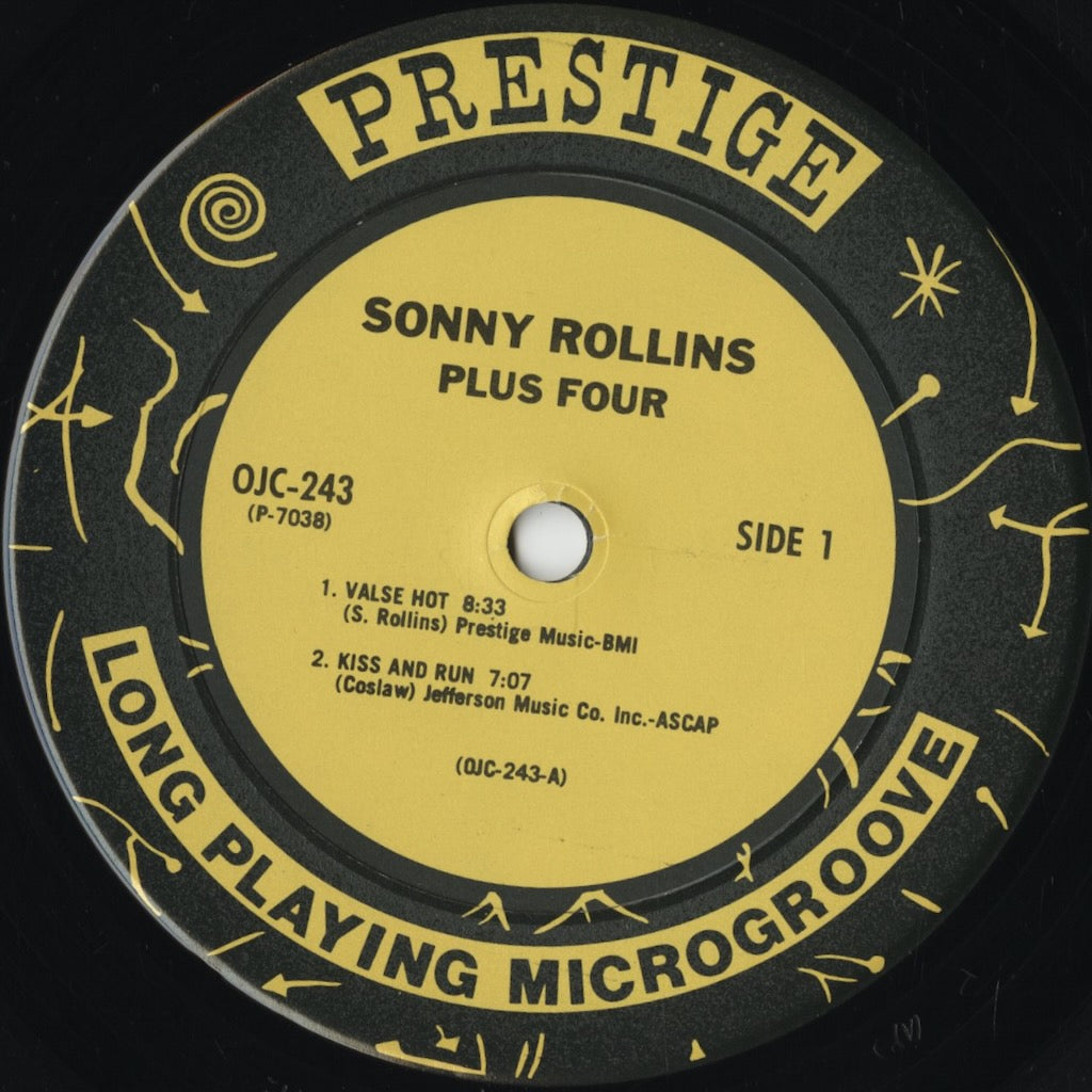Sonny Rollins - Plus 4 (OJC-243) 1986 US Prestige|中古LP