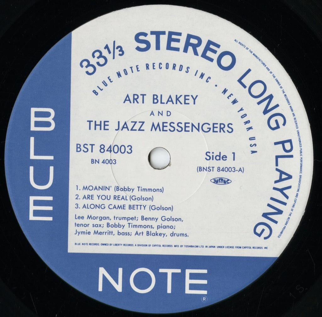 Art Blakey and The Jazz Messengers - Moanin' (BN 4003) 1992 JPN Blue Note|中古LP