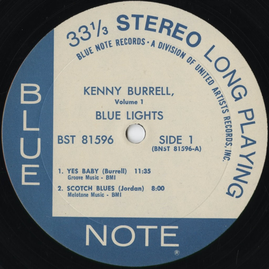 Kenny Burrell – Blue Lights Volume 1 (BST 81596) LP US Blue Note – United Artists|中古LP