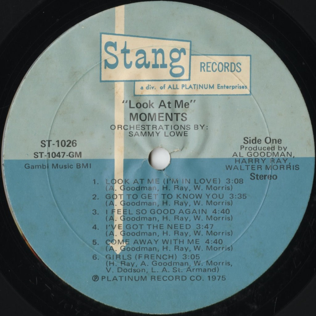 The Moments - Look At Me (ST-1026) 1975 US Stang|中古LP