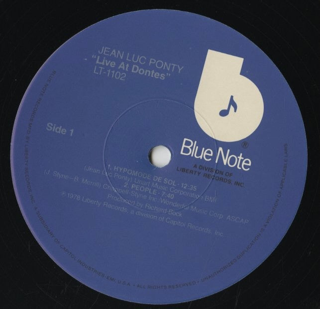 Jean-Luc Ponty / ジャン=リュック・ポンティ / Live At Donte's (LT-1102)