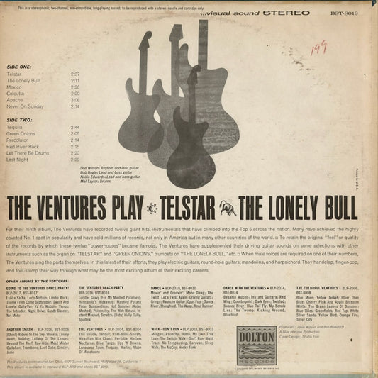 The Ventures - Play Telstar - The Lonely Bull And Others (BST-8019) 1960's US Dolton/Liberty|中古LP