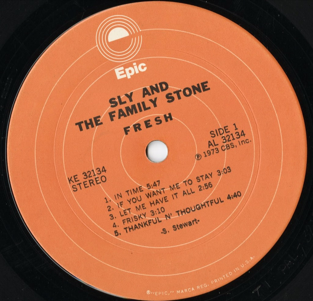 Sly & The Family Stone - Fresh (KE 32134) LP 1973 US Epic|中古LP