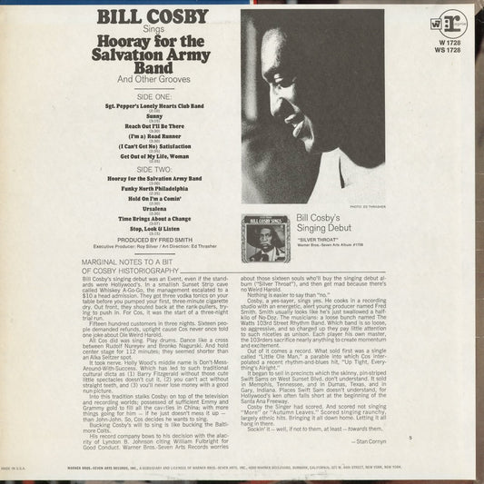 Bill Cosby - Hooray For The Salvation Army Band! (WS 1728) 1968 US Warner Bros|中古LP