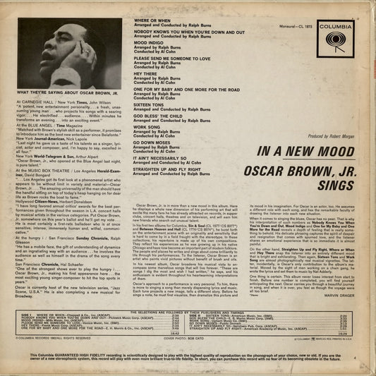 Oscar Brown Jr. / オスカー・ブラウン・ジュニア / In A New Mood (CL 1873)