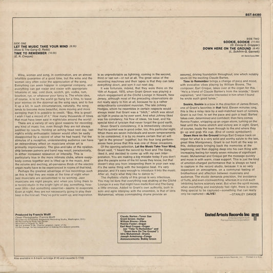 Grant Green - Alive! (BST-84360) LP 1970 US Blue Note|中古LP