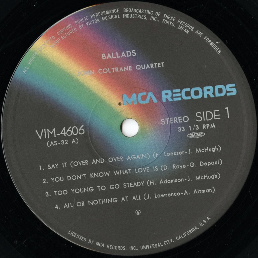 John Coltrane / ジョン・コルトレーン / Ballads (VIM-4606)