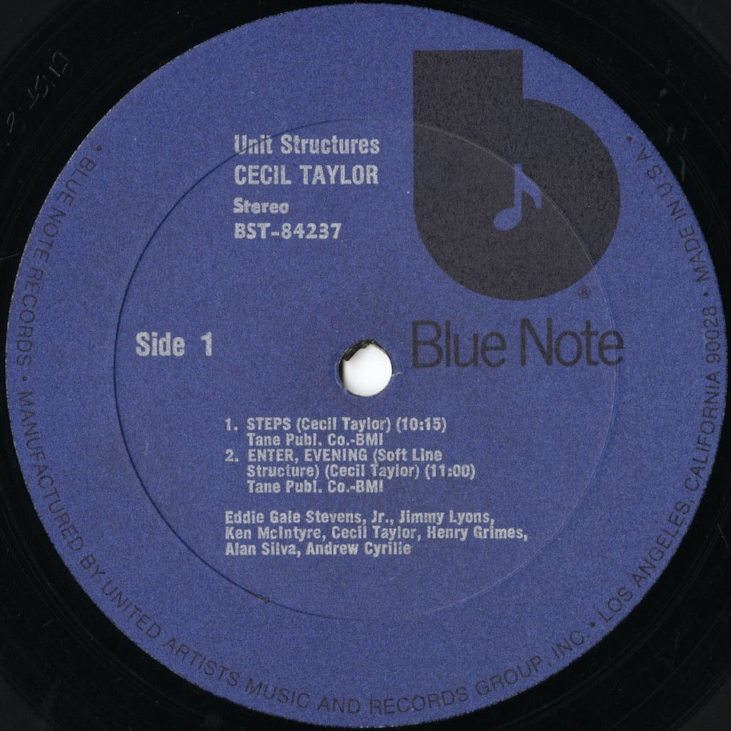 Cecil Taylor / セシル・テイラー / Unit Structures (BST-84237)