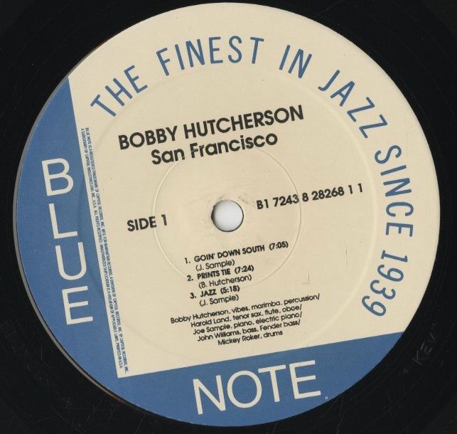 Bobby Hutcherson / ボビー・ハッチャーソン / San Francisco (B1 7243 8 28268 1 1) 1994 Pressing