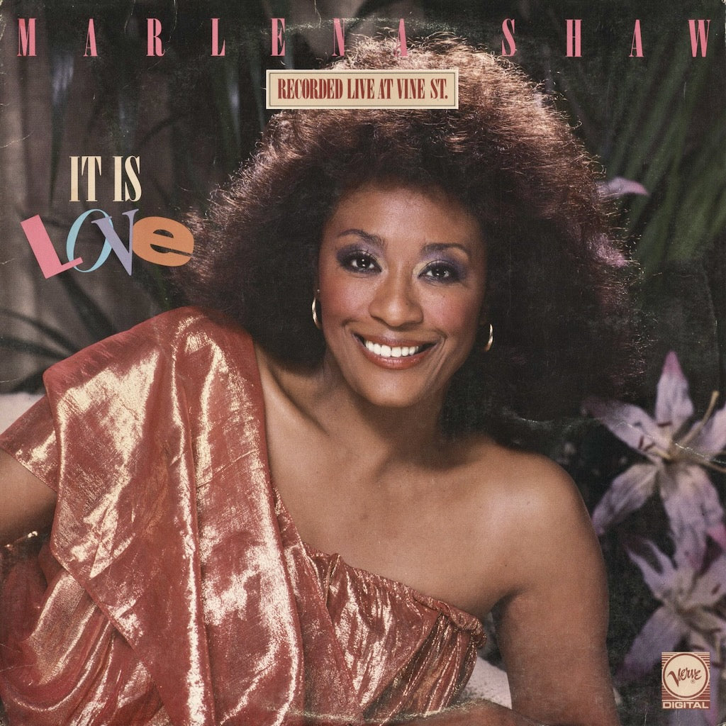 Marlena Shaw It Is Love LP 1987 US Verve オリジナル盤 中古レコード