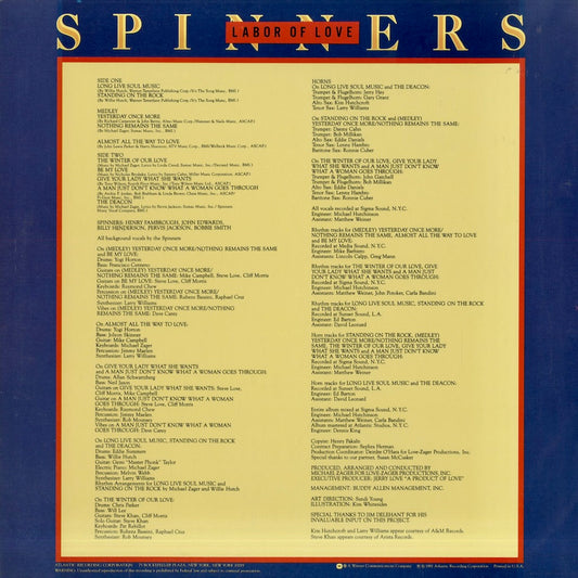 Spinners / スピナーズ / Labor Of Love (SD 16032)