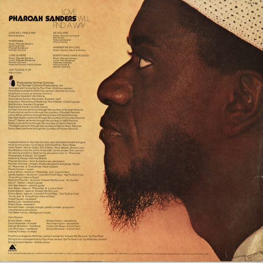 Pharoah Sanders - Love Will Find A Way (AB 4161) 1978 US Arista|中古LP