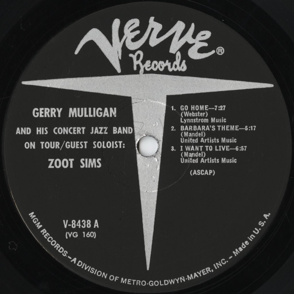 Gerry Mulligan / ジェリー・マリガン / And The Concert Jazz Band On Tour (V-8438)