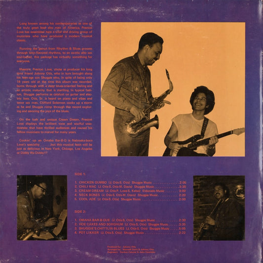 Preston Love - Omaha Bar-B-Q (KST 540) 1970 US Kent|中古LP