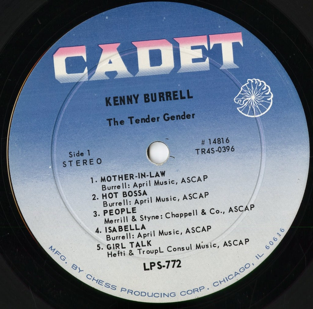 Kenny Burrell – The Tender Gender (LPS-772) 1966 US Cadet|中古LP