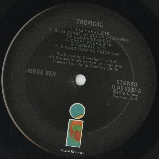 Jorge Ben / ジョルジ・ベン / Tropical (ILPS 9390)