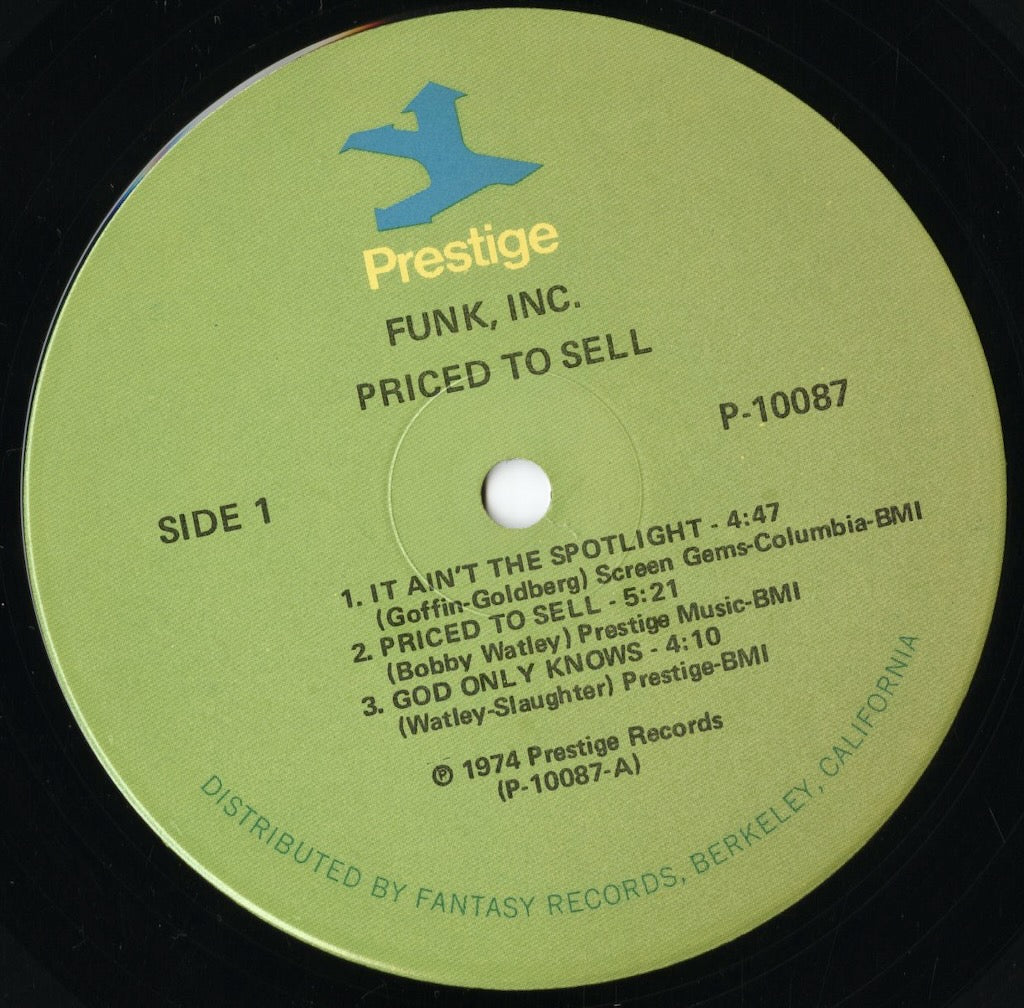 Funk Inc - Priced To Sell (P-10087) LP 1974 US Prestige|中古LP