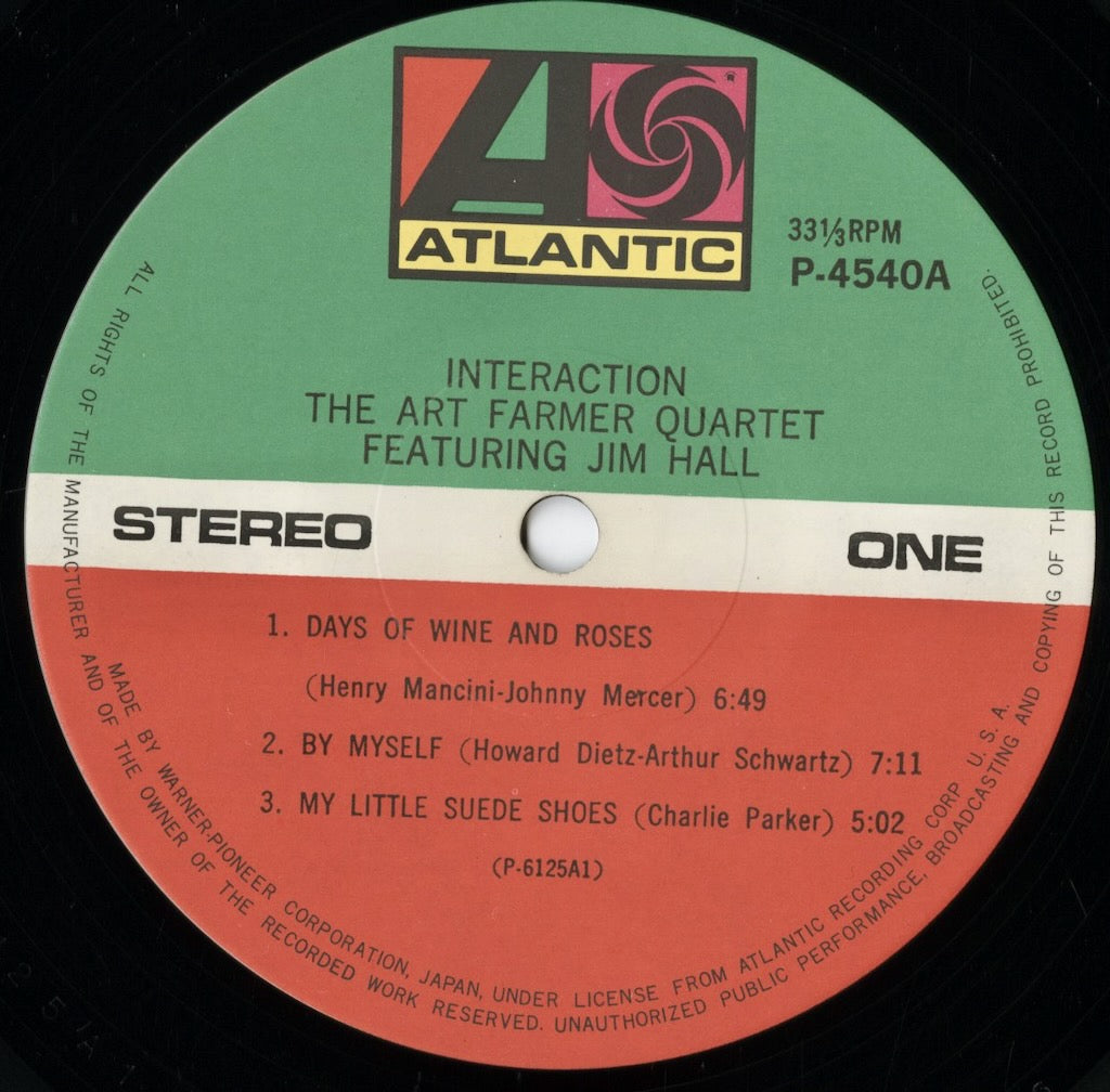 The Art Farmer Quartet Featuring Jim Hall / アート・ファーマー/ Interaction (P-4540A)
