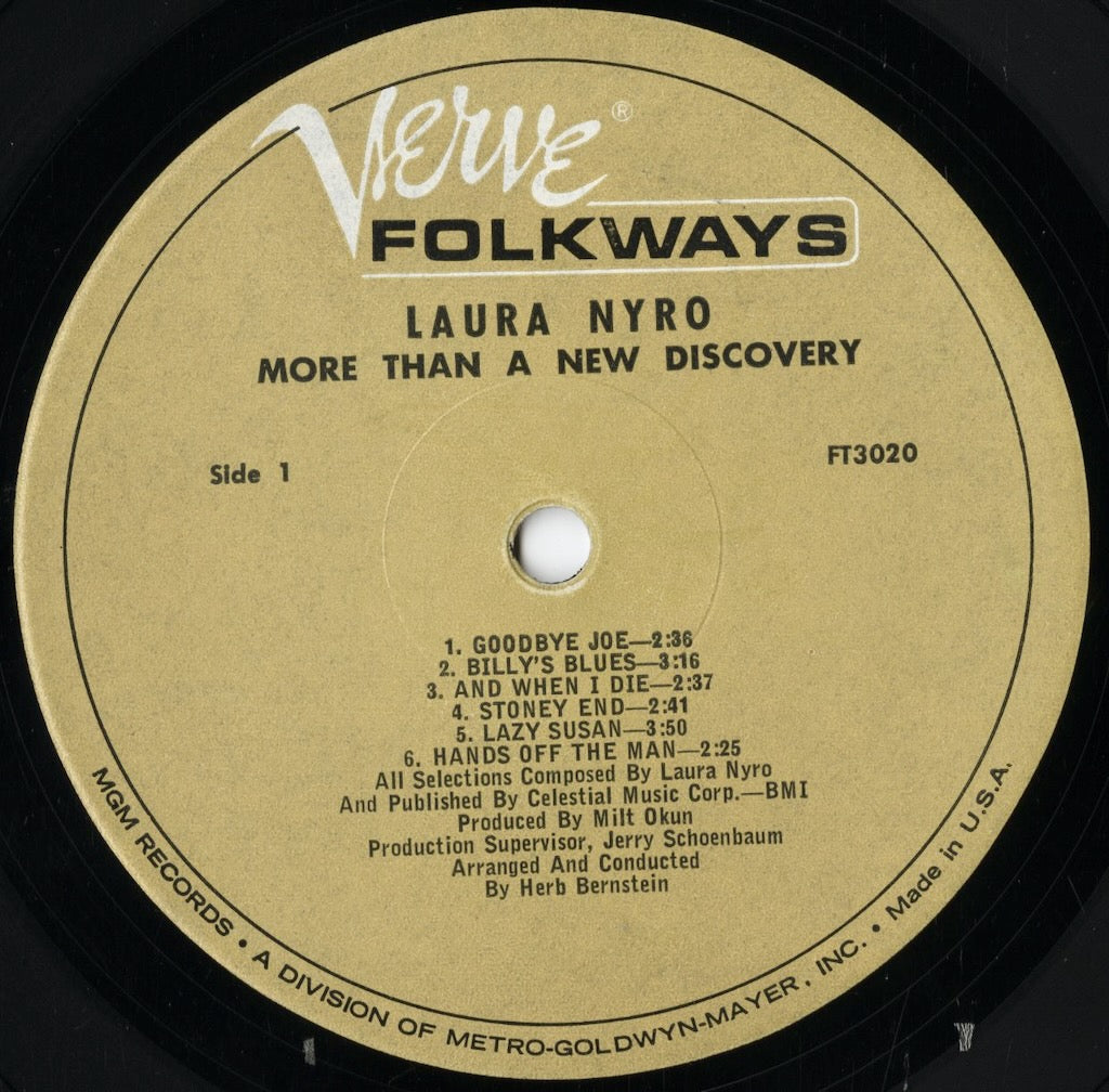 Laura Nyro - More Than A New Discovery (FT 3020) 1967 US Verve Forecast|中古LP