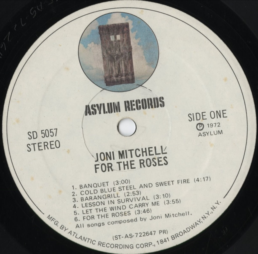 Joni Mitchell / For The Roses (SD 5057) 1972 US Asylum|中古LP