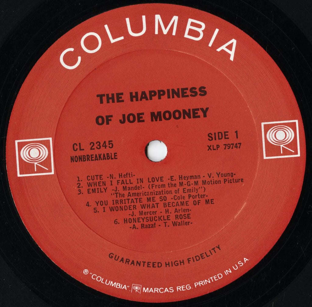 Joe Mooney - The Happiness Of Joe Mooney (CL 2345) LP 1965 US Columbia|中古LP