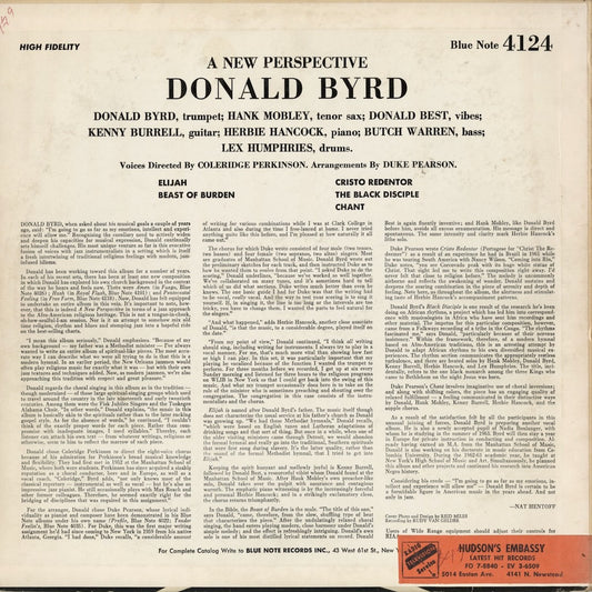 Donald Byrd – A New Perspective (BLP 4124) LP 1964 US Blue Note | 中古LP