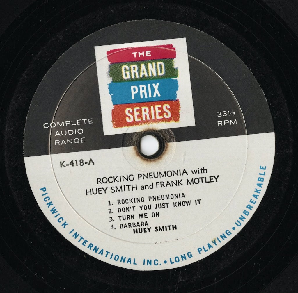 Huey "Piano" Smith & Frank Motley/ ヒューイ・ピアノ・スミス / Rocking Pneumonia With Huey Smith And Frank Motley (K-418)