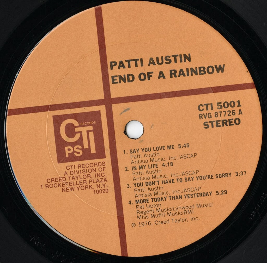 Patti Austin / パティ・オースチン / End Of A Rainbow (CTI 5001)