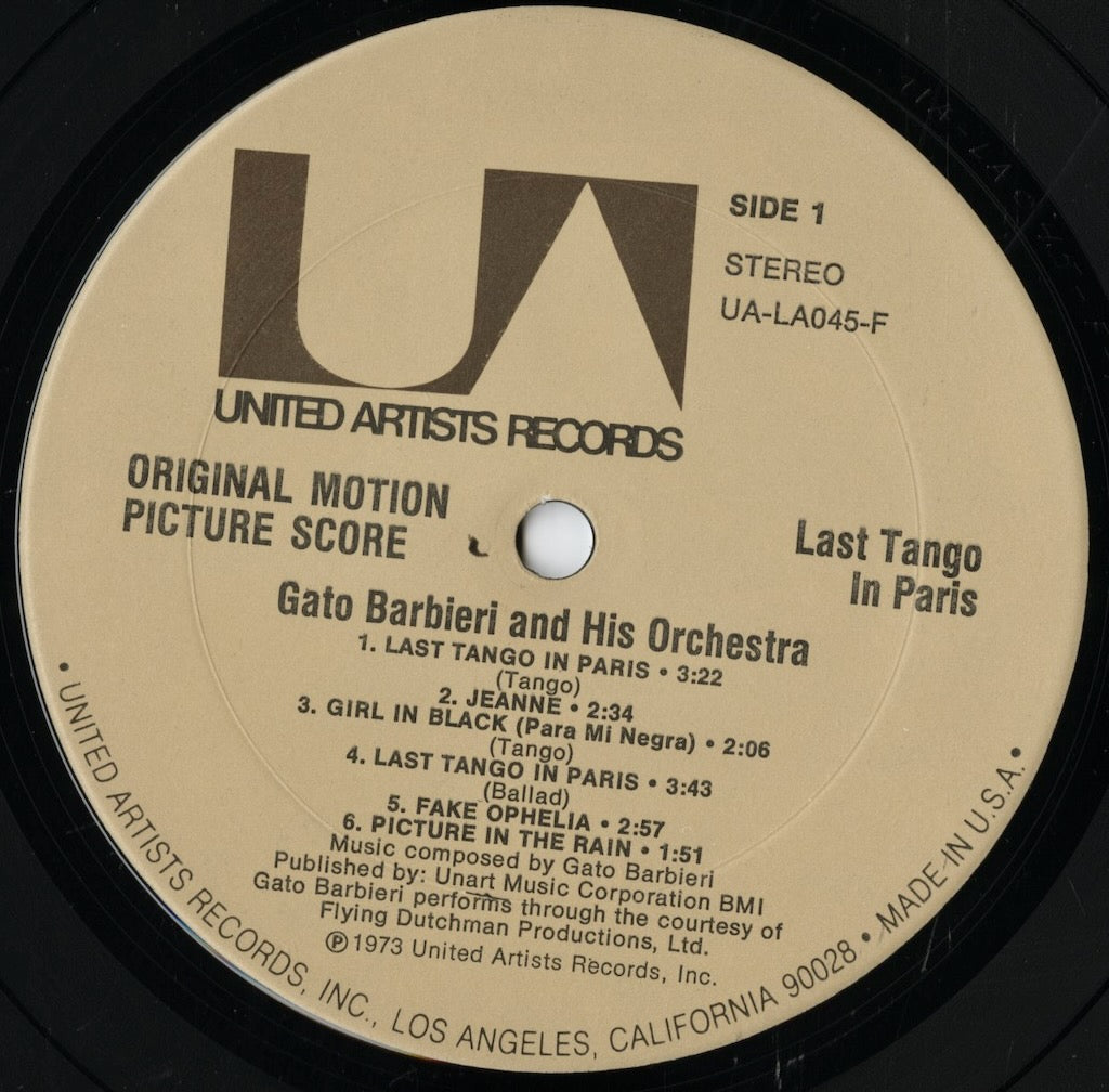 Gato Barbieri / ガトー・バルビエリ / Last Tango In Paris -OST (UA-LA045-F)