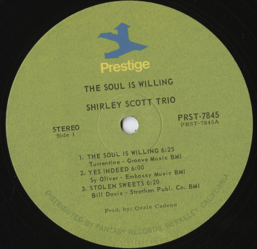 Shirley Scott - The Soul Is Willing (PRST 7845) 1970's US Prestige|中古LP