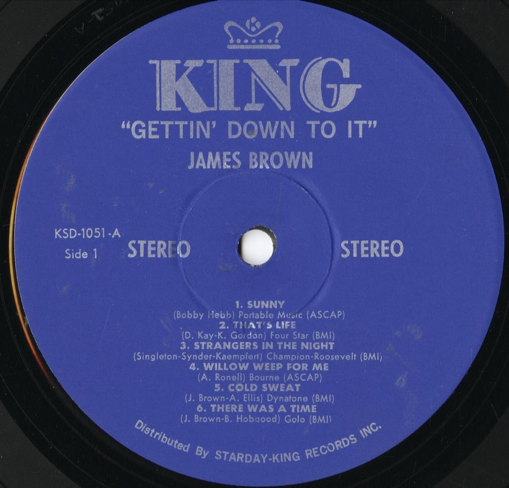 James Brown - Gettin' Down To It (KSD-1051) LP 1969 US King|中古LP