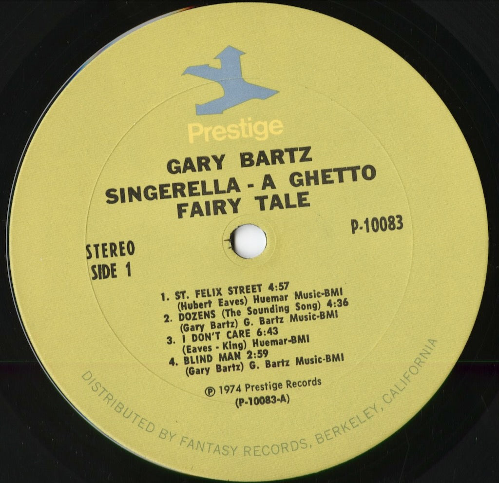 Gary Bartz - Singerella (P-10083) 1974 US Prestige|中古LP