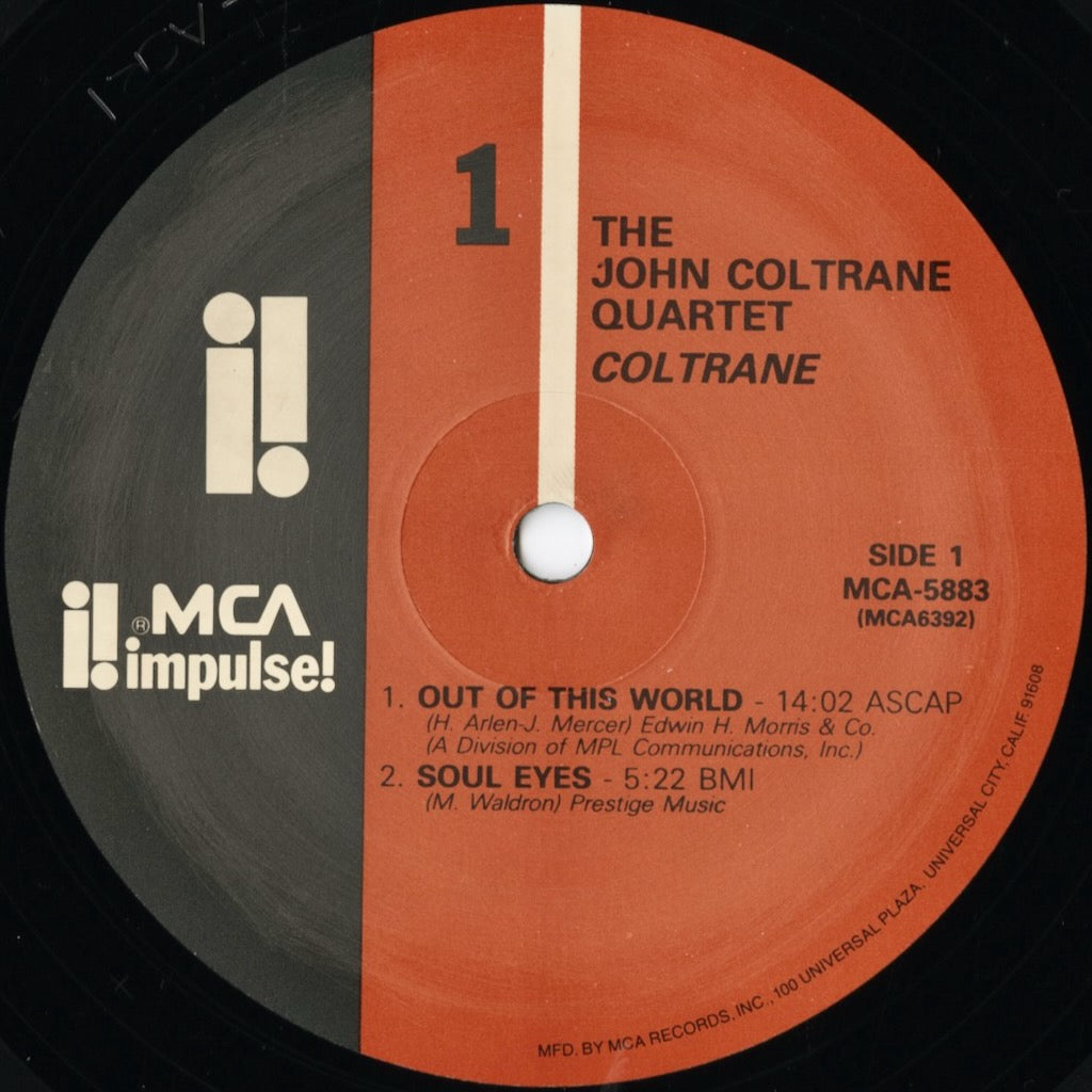 John Coltrane / ジョン・コルトレーン / Coltrane (1962)(MCA-5883)