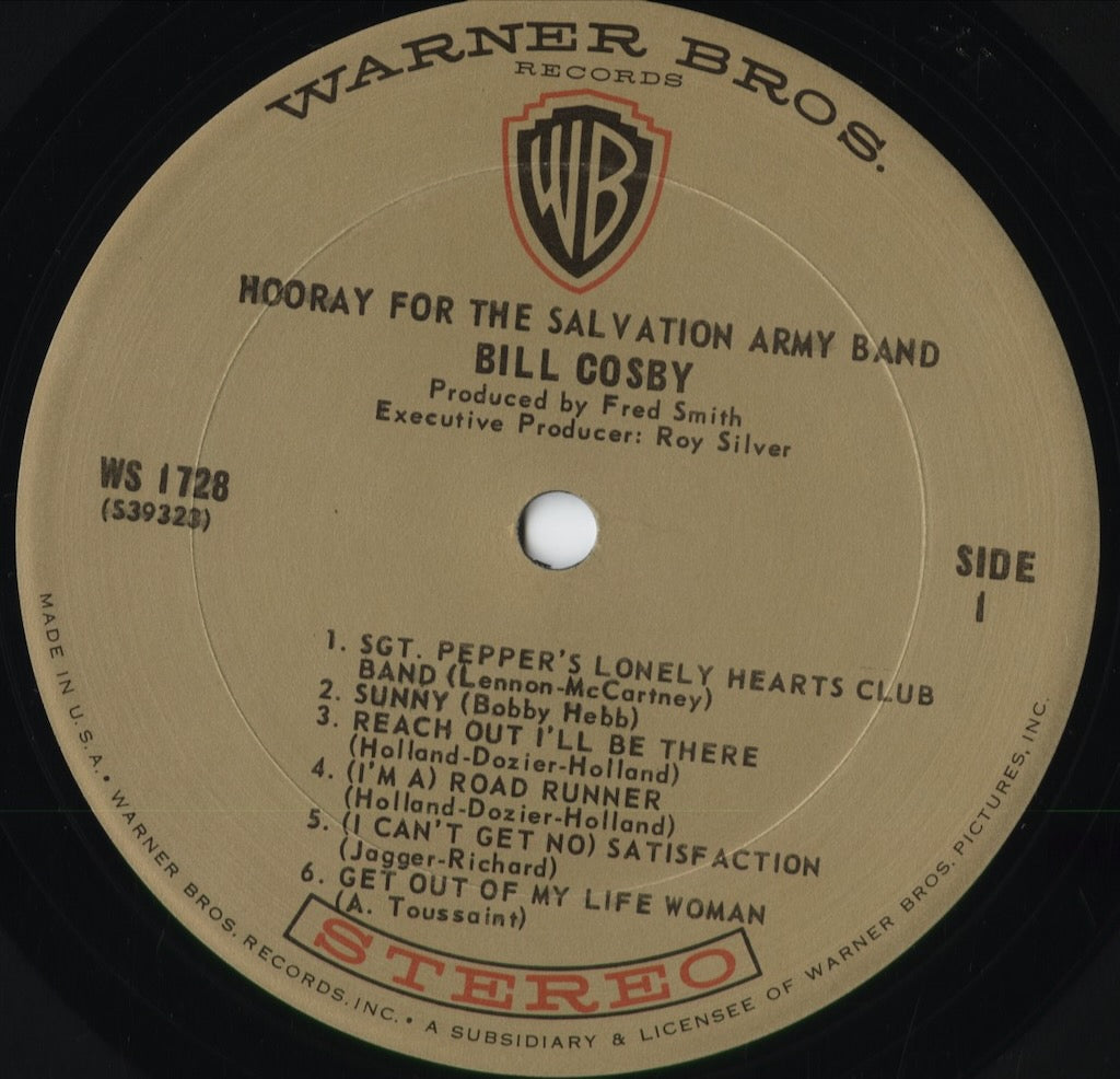 Bill Cosby - Hooray For The Salvation Army Band! (WS 1728) 1968 US Warner Bros|中古LP