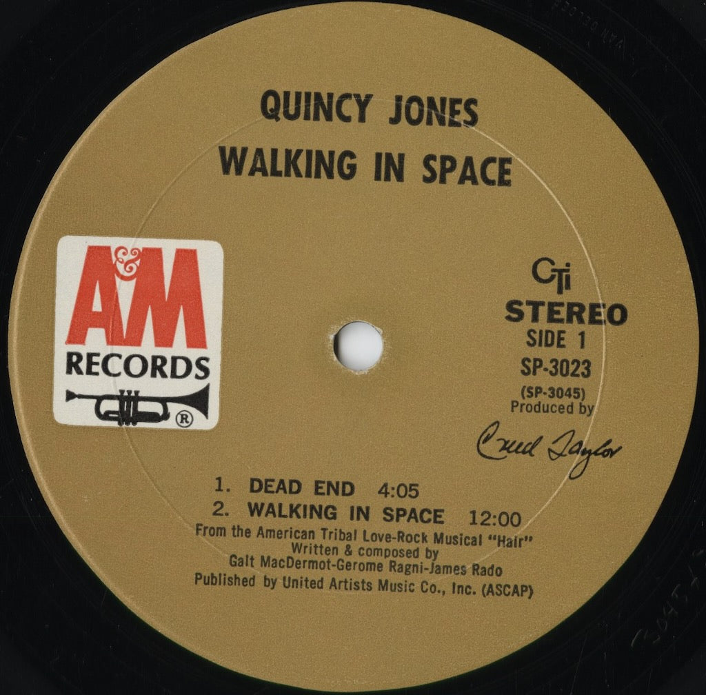 Quincy Jones - Walking In Space (SP-3023) 1969 US A&M|中古LP
