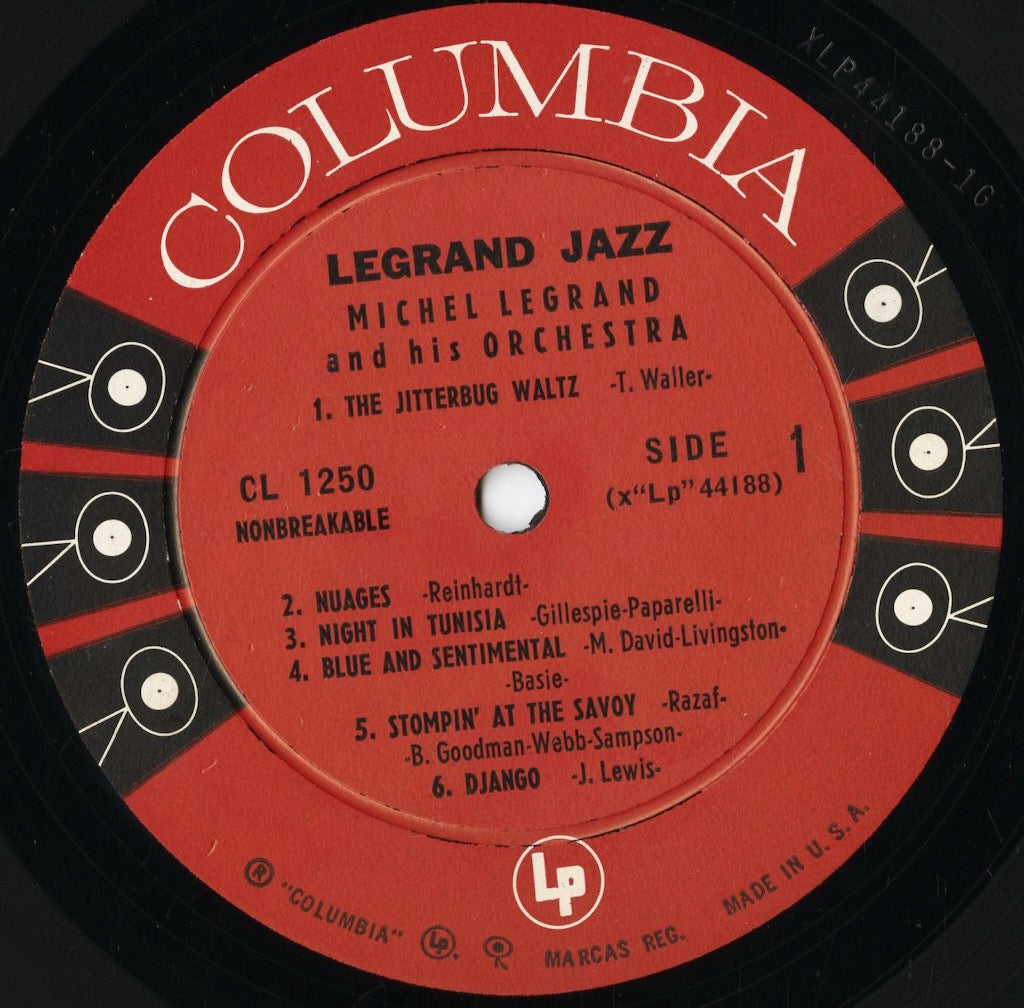 Michel Legrand - Legrand Jazz (CL 1259) LP 1958 US Columbia|中古LP