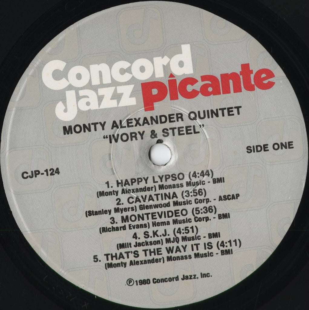 Monty Alexander – Ivory & Steel (CJP-124) 1980 US Concord Jazz Picante | 中古LP