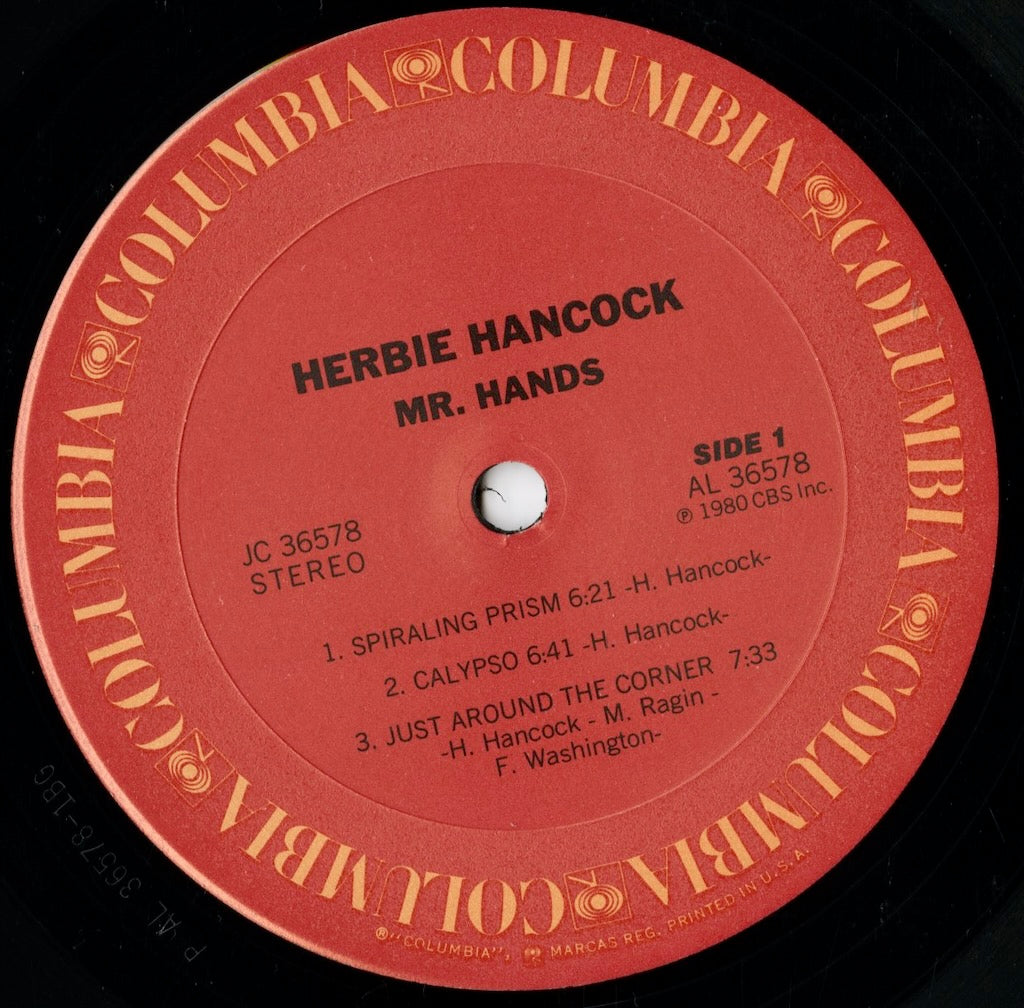 Herbie Hancock - Mr. Hands (JC 36578) LP 1980 US Columbia|中古LP