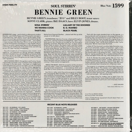 Bennie Green / ベニー・グリーン / Soul Stirrin' (BLP 81599)