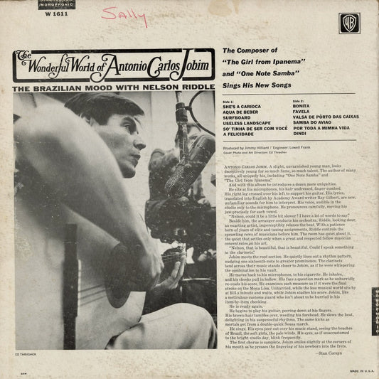 Antonio Carlos Jobim - The Wonderful World Of Antonio Carlos Jobim (W 1611) 1965 US Warner Bros|中古LP