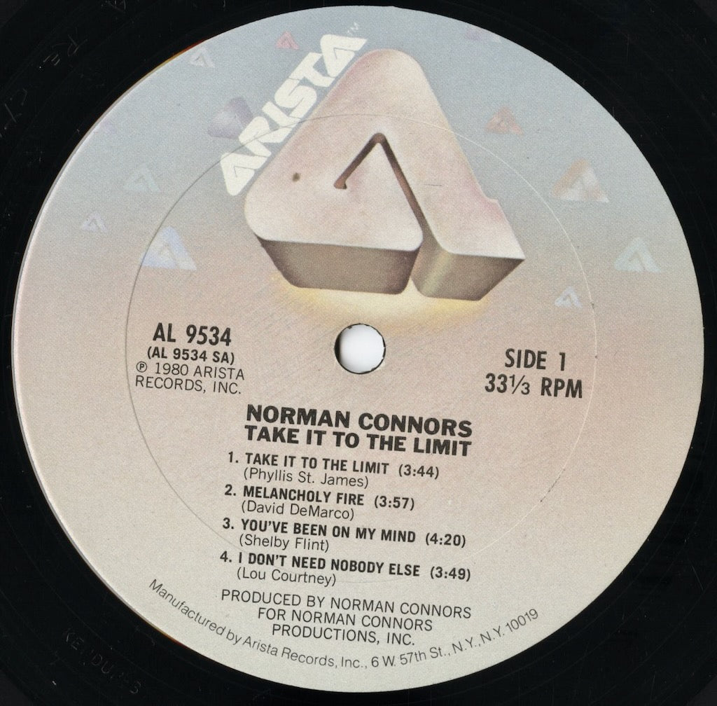 Norman Connors – Take It To The Limit (AL 9534) LP 1980 US Arista|中古LP