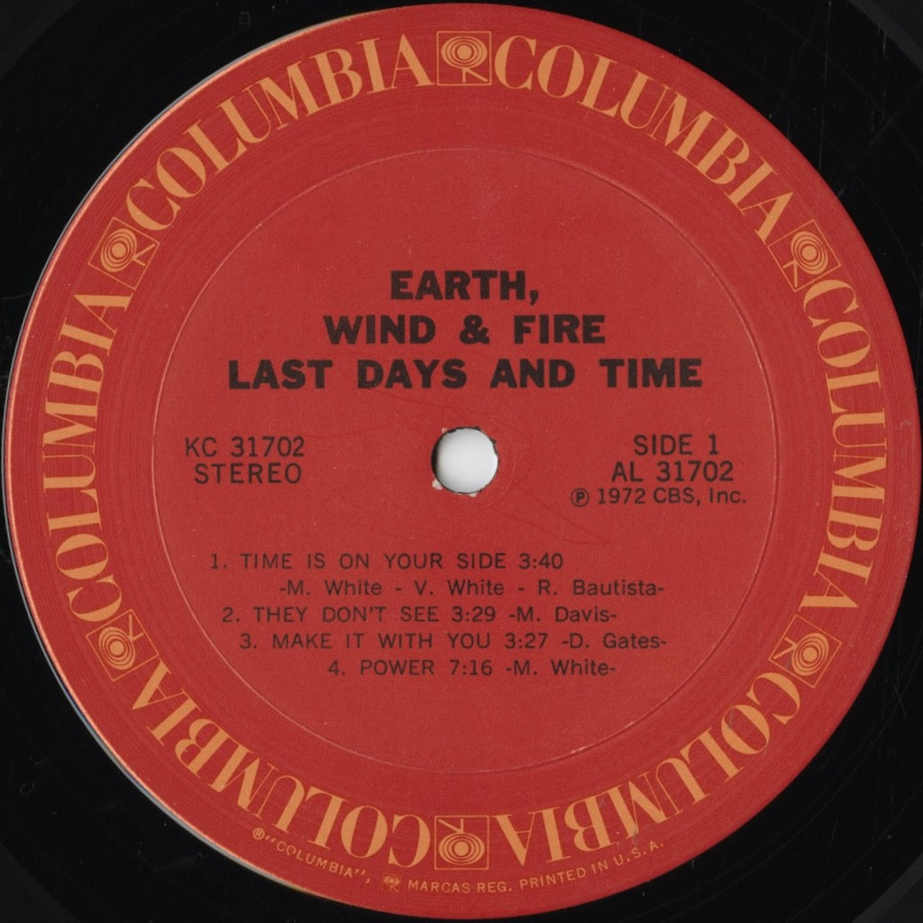 Earth Wind & Fire / アース、ウィンド&ファイア / Last Days And Time (KC 31702)